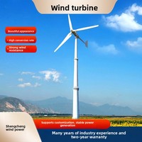 Éolienne haute puissance 30KW pour la production d'énergie éolienne, tension 360V, douze vitesses, vente en gros d'usine, projet d'ingénierie du Shandong