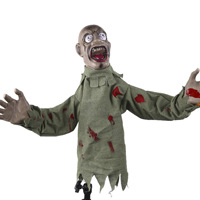 Animatronic Ghost Electric Swinging Skeleton Halloween Scene Decoration Prop Ornament Outdoor Glowing Animated Scared Noise