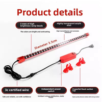 Lampe LED Submersible Haute Intensité Étanche pour Aquarium avec Design Dragon Doré, Amplificateur de Rouge Intense pour Poissons Rouges Vifs - Vente Flash