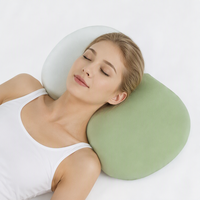 Oreiller cervical YUE RISE moderne en mousse à mémoire de forme, polyester et élasthanne, écologique, sensation de fraîcheur, pour l'été