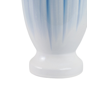 Vaso Decorativo Moderno in Ceramica Bicolore Blu e Bianco con Coperchio per Soggiorno, Camera da Letto e Esposizione su Tavolo - Product Image 5