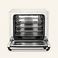 Four à convection électrique commercial pour boulangerie, 4 plateaux pour le pain, les gâteaux, la pâtisserie, équipement de boulangerie en acier inoxydable