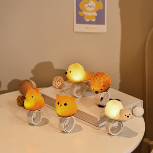 Luce notturna indossabile RGB gufo-Lampada da polso in Silicone mutevole a 7 colori, luce morbida per la sicurezza dei bambini e avventure all'aria aperta - Product Image 1