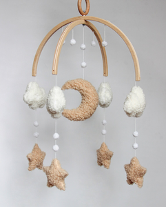 Cama colgante hecha a mano campana guardería moondrop bebe juguetes 0-12 meses colgando <span class=keywords><strong>musical</strong></span> Boucle <span class=keywords><strong>cuna</strong></span> móvil para <span class=keywords><strong>cuna</strong></span> - Product Image 5