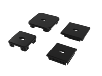 Moderno IP65 impermeable LED Solar Pilar luz Multi-base PVC poste de jardín para puertas y cercas al aire libre proporciona suministro de energía solar