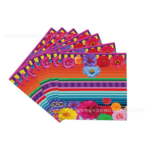 Mexican Carnival <b>Disposable</b> Tableware Set Paper <b>Plates</b> Cups Napkins Cutlery Party Supplies Kit Environment Friendly - Product Image 5