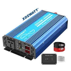 逆变器转换器频率12v 220v 230太阳能逆变器dc至交流2000w 4000w纯正弦波逆变器