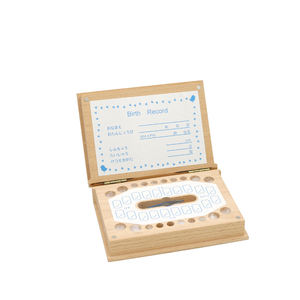 Boîte à Premiers Dents en Bois Personnalisée pour Bébé Nouveau-Né Organisateur <span class=keywords><strong>de</strong></span> Dents <span class=keywords><strong>de</strong></span> <span class=keywords><strong>Lait</strong></span> Souvenir pour la Première <span class=keywords><strong>Dent</strong></span> du Bébé - Product Image 1