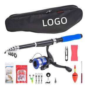 Offre Spéciale fibre de verre moins cher télescopique 2.1M débutant <span class=keywords><strong>canne</strong></span> à pêche en <span class=keywords><strong>mer</strong></span> et moulinet <span class=keywords><strong>ensemble</strong></span> combiné avec ligne leurres crochets - Product Image 1