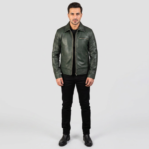 New Arrival <b>Men's</b> Vintage Style <b>Leather</b> <b>Jacket</b> Winter Wear High Quality 100% <b>Leather</b> Breathable Coated Fabric Lightweight - Product Image 1