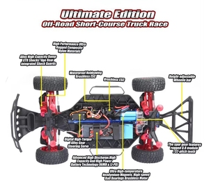 <span class=keywords><strong>RC</strong></span> Remo sở thích SJY-1025 1/10 không chổi than ngắn-nhiên <span class=keywords><strong>RC</strong></span> xe <span class=keywords><strong>Slash</strong></span> điện 4WD 2.4G <span class=keywords><strong>4x4</strong></span> Truggy xe tải - Product Image 4