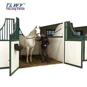 คอกม้าแบบคลาสสิกเคลือบด้วยผงประตูที่มั่นคงทำจากไม้ไผ่และโลหะ - Product Image 5