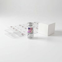 Özel Tasarım Lüks Su Geçirmez Şişe Etiketi Vinil Etiket 3ml 5ml 10ml Peptit Cam Şişeler İçin