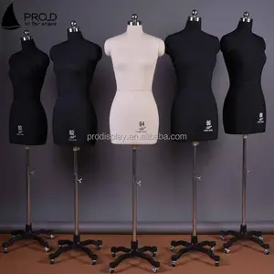 Maniquí de sastrería de talla grande para mujer, maniquí de espuma ajustable con ruedas, para parte superior del cuerpo, tienda de ropa, venta al por menor