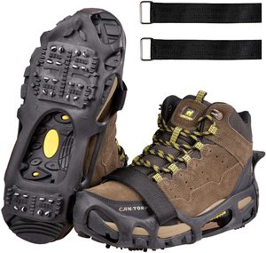 Zapatillas antideslizantes, empuñaduras de Crampon, pinza de tracción de hielo para nieve y hielo, venta al por mayor, 24 dientes - Product Image 1