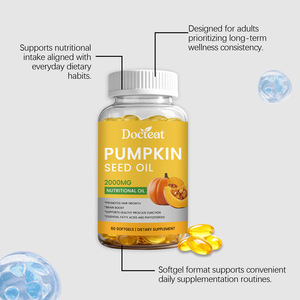 น้ำมันเมล็ดฟักทองแบบซอฟต์เจล ส่วนผสมอ่อนโยน อาหารเสริมประจำวัน <span class=keywords><strong>บำรุง</strong></span>ร่างกาย ช่วยเร่งการเจริญเติบโตของเส้นผม บรรจุ 60 แคปซูล - Product Image 3