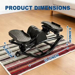 Appareil d'exercice à domicile en forme de U pour l'entraînement des jambes et des fessiers, Stepper latéral à bascule pour le fitness - Product Image 6