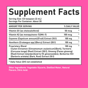Gouttes liquides de Vitamine D3 K2 en gros avec aubépine et curcuma pour la santé osseuse – Complément antioxydant naturel - Product Image 6