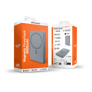 Batterie externe magnétique 5000 mAh 15 W sans fil et 20 W avec câble / fixation 13N UltraSlim / Charge intelligente et double - Product Image 5