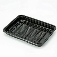 Barquettes jetables en plastique pour la réfrigération et la présentation de viandes, légumes, poivrons, bœuf, poulet