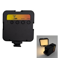 Mini Lampe LED Portable pour Photographie, Pliable, Réglable en Température de Couleur 2500-7000K, CRI Élevé Ra>95, 5W, avec Filetage 1/4