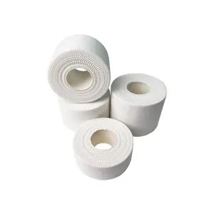 100% Katun Warna Putih Olahraga Medis Strapping Roll Pita Perekat Atletik Pita Olahraga Atletik