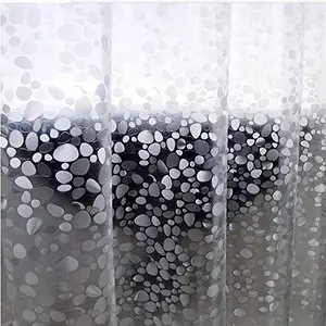 Waterproof shower curtain and anti-mold custom printing green trees shower curtain