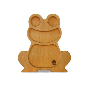 Plateau alimentaire en bois pour enfants Evonik Cartoon avec compartiments, plateau de service en bambou, plat à pain créatif pour la maison - Product Image 2
