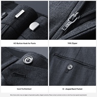 Veste de Costume Professionnelle Haut de Gamme en Laine pour Homme, Simple Boutonnage, Col Cranté, Anti-Plis, Grise
