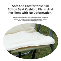Chaise double pliante confortable pour le camping, les pique-niques, la pêche, la plage, en acier carbone, portable, pour les voyages en plein air