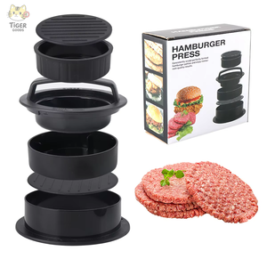Moule manuel antiadhésif en plastique pour hamburgers de bœuf et légumes, presse à viande pour volailles, outils de barbecue, presse à steak, machine à galettes de viande - Product Image 1