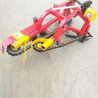 Cosechadora de ajos de cacahuete de alto rendimiento, modelo de cadena de tractor para caminar