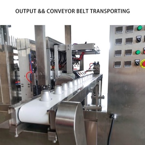 เครื่องบรรจุและปิดผนึกอัตโนมัติแบบสองช่องสำหรับผลิตภัณฑ์ชนิดผง ผลไม้ เยลลี่ ครีม ของเหลว และกาแฟแบบแคปซูล K-cups ที่ได้รับความนิยม - Product Image 3