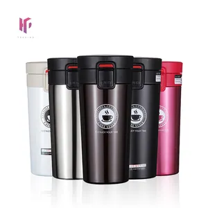 Wholesale 400ml Double Walled Vacuum Car Coffee Bouncing Stainless Steel Cup Customized Insulation Travel Coffee Mug Tumbler Cup