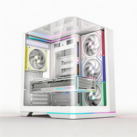 Tengda High Airflow ATX Mid Tower Computer Case-Aluminum Alloy 240mm Water Cooling Ready 330mm GPU 155mm CPU Cooler 4-Slot PCIe