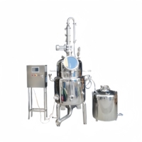 Machine d'extraction d'huiles végétales en acier inoxydable, alcool éthanol, armoire de commande électrique, moteur d'agitation, réservoir de réception
