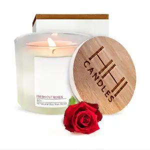 Hot sale custom home decoration scented candles Soy wax aromatherapy candle Romantic Candle Gift