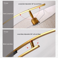 Lampadaire LED contemporain en fer à hauteur réglable, design créatif et personnalisé, pour salon, chambre et chevet