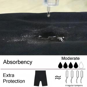 Culotte menstruelle de sport pour <span class=keywords><strong>femme</strong></span>, anti-fuite, flux abondant, 4 <span class=keywords><strong>couches</strong></span>, haute absorption, pour le yoga et l'entraînement - Product Image 5