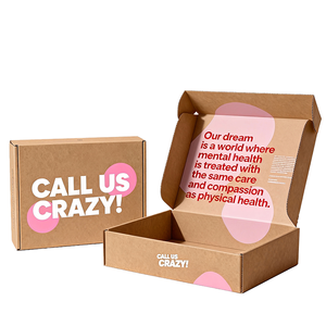 Foldable Thick Shockproof Shipping Kraft Corrugated Mailer Boxes Flat Pack Save Freight Eco Recyclable Custom Logo - Product Image 1