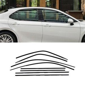 Bande décorative pour vitres de voiture en acier inoxydable, cadre de porte extérieur pour Toyota Camry 2018-2024, kit carrosserie, accessoires auto - Product Image 1