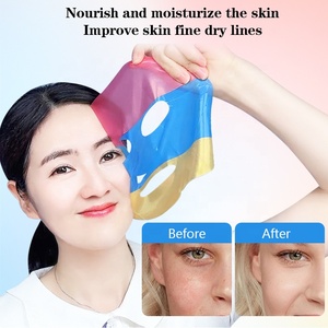 แผ่นมาส์กหน้าวีแกน 3 สี เรตินอล คอลลาเจน วิตามินซี กลูต้าไธโอน เซนเทลล่า ช่วยให้ผิวกระจ่างใส ชุ่มชื้น กระชับ สำหรับผิวมัน (ขายส่ง) - Product Image 4