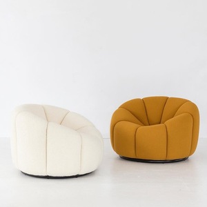 Sillón en Forma de Nube, Semicircular, Tapizado con Relleno de Espuma, Estilo Nórdico, Muebles para Sala de Estar - Product Image 2