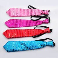 Cravate à paillettes LED lumineuse très populaire, cravate clignotante, accessoire de fête lumineux pour boîte de nuit, rave, bar, spectacle sur scène