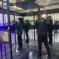 9D VR capsule spatiale VR simulateur de prise de vue 4 lunettes multijoueurs avec Cage