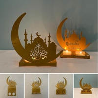 Nouvel arrivage de décorations Eid Mubarak château de lune photophore porte-bougie Ramadan centres de table