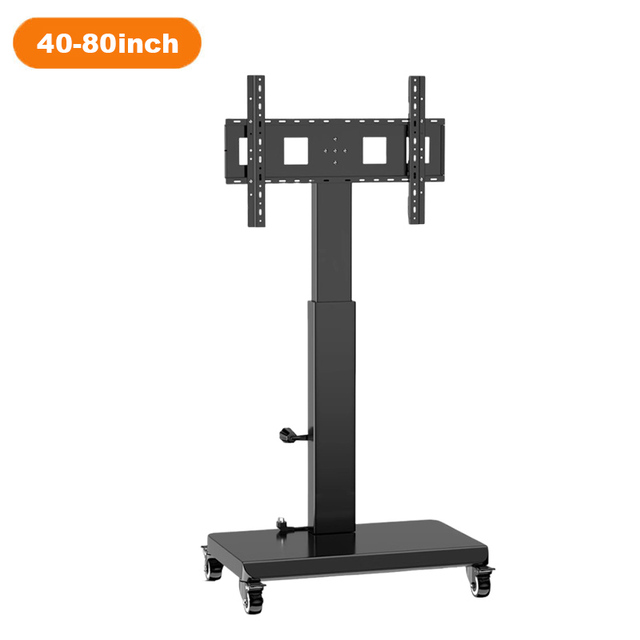 Height Adjustable TV Mobile Cart TV Mount 40'' - 80" Universal LCD LED Trolley Stand Bracket Floor Stand