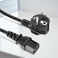 Câble d'alimentation pour appareils électroménagers, prise EU, certifié KC Corée, avec connecteur IEC C13 et assurance qualité