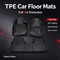 Tapis de sol de voiture personnalisés en TPE, ensemble de tapis de sol de voiture entièrement enveloppants en matériau TPE, adaptés à Honda CR-V 2017-2022