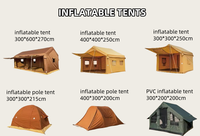 Tente de camping gonflable kaki avec auvent solaire, grand espace, fenêtre en maille, tente gonflable pour pique-nique et camping en extérieur